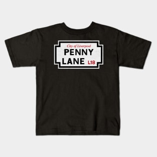 Vintage Penny Lane Street Sign Kids T-Shirt